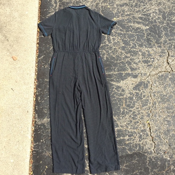 SOLD • VINTAGE 80s Polka Dot Jumpsuit - Picture 5 of 6